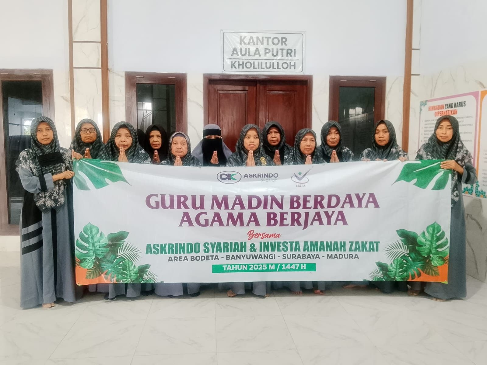 Program Dedikasi Askrindo Syariah bersama Amanah Zakat untuk Asatidz, Dai/Daiyah, Santri, dan Masyarakat Selama Tahun 2025