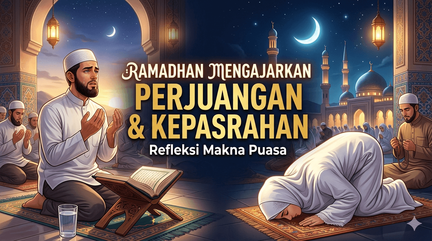 RAMADHAN MENGAJARKAN PERJUANGAN DAN KEPASRAHAN